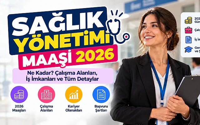2026 Sağlık Yönetimi Maaşları ve İş İmkanları Sağlık yönetimi alanında çalışan bir kadın, hastane koridorunda gülümseyerek bilgi veriyor.