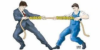 Kıdem Tazminatı Hesaplama Rehberi İki kişi arasında kıdem tazminatı konusunda tartışma ve çekişme teması