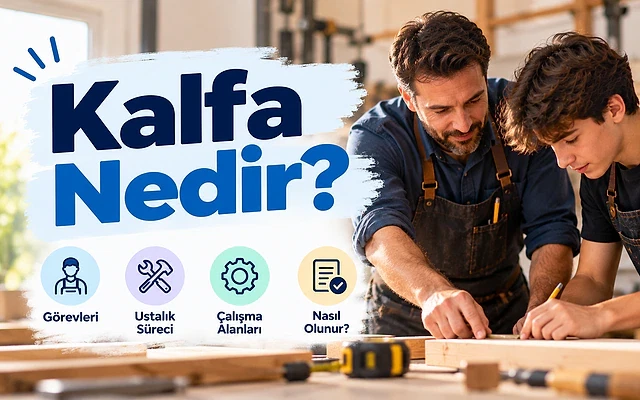 Kalfa nedir, ne iş yapar? 2026 rehberi Kalfa terimi ve görevleri üzerine bir rehber, ustalık süreci ve çalışma alanları hakkında bilgi veriyor.